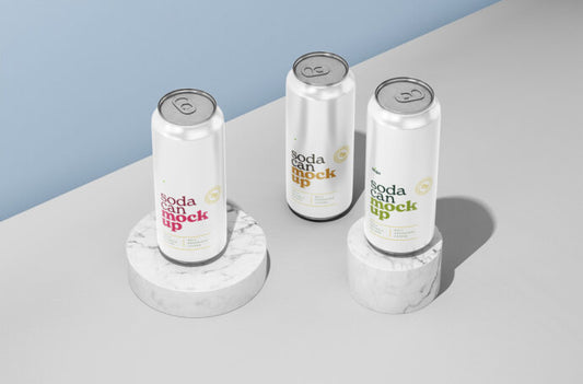 0.5 Liter Soda Can Mockup: High-Quality Design for Your Product