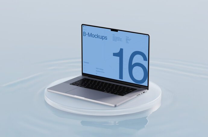 16 inch MacBook Pro Mockup for Graphic Designers