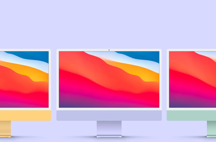 2021 iMac Mockup for Designers