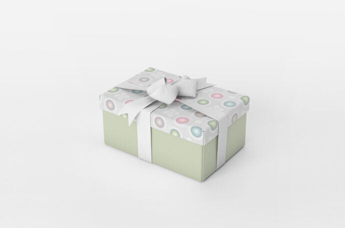 3D Gift Box Mockup Set with Ribbon - High Quality Renders