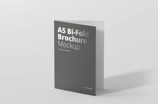 A5 Bi-Fold Brochure Mockup Design Template