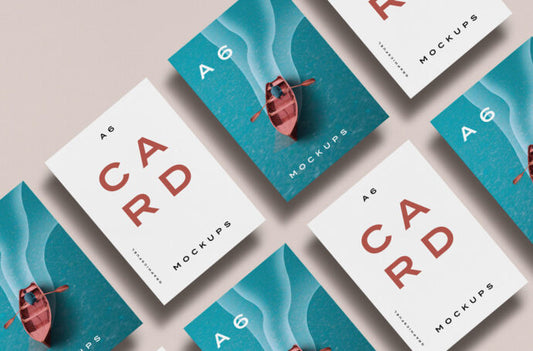 A6 Card Display Mockup Collection