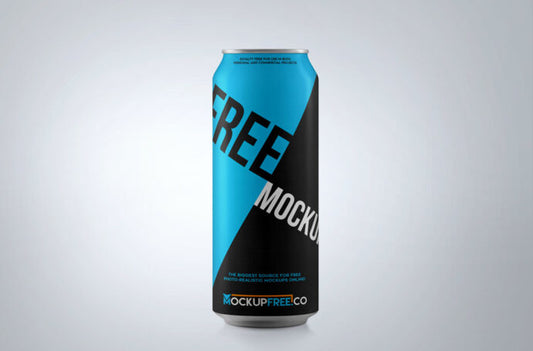 Aluminium Can Mockup for Soda