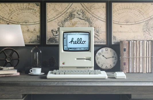 Apple Macintosh Computer Template for Mockup Design