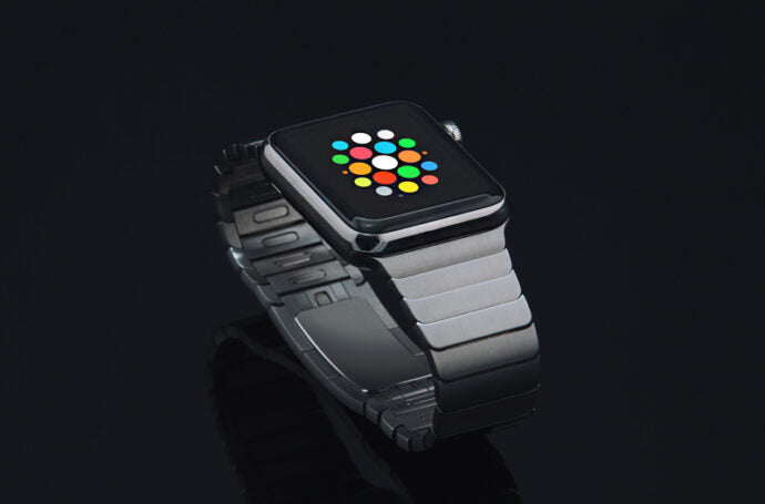 Apple Watch Mockup with Dark Background