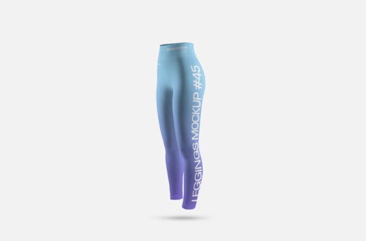 Athletic Leggings Template for Sports Apparel Mockup