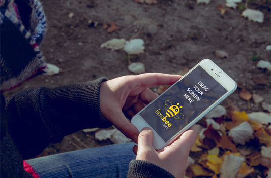 Autumn iPhone Mockup featuring a Girl