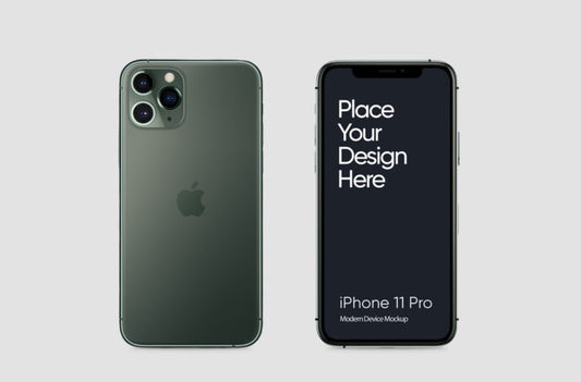 Basic iPhone 11 Pro Mockup Template