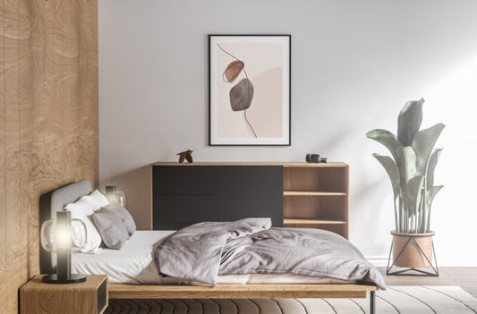 Bedroom Framed Picture Mockup for Interior Design