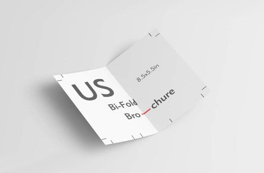 Bi-fold Flyer Mockup Template for Graphic Designers