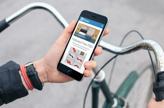 Bike Mockup with iPhone