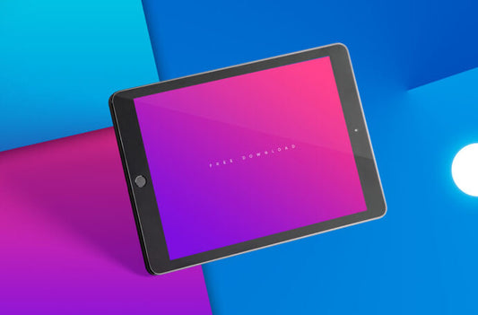 Black iPad Floating Mockup