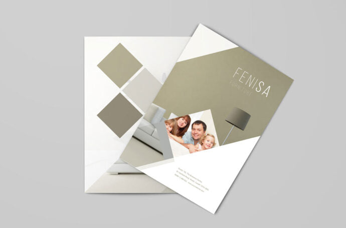 Bundle of Bi-fold Brochure Mockups