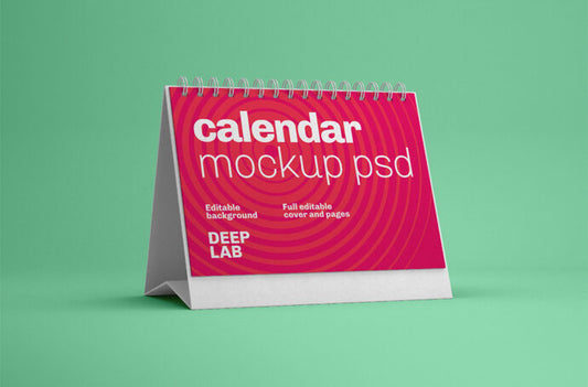 Bundle of Desk Calendar Mockups