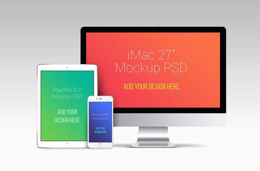 Bundle of Large Apple Device Mockups