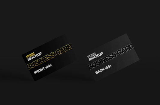 Bundle of Mockups for Black Business Cards