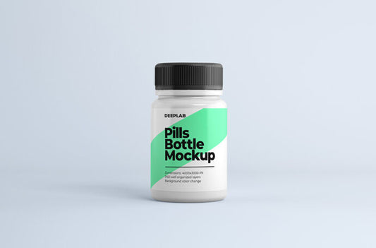 Bundle of Pill Jar Mockups