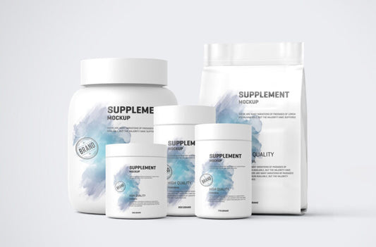 Bundle of Supplement Jar Mockups