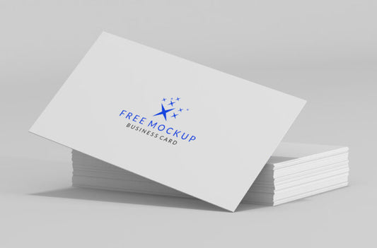 Business Card Mockup Set - Stack of Cards