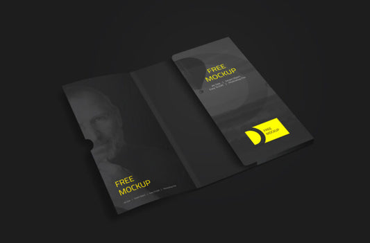 Business Card Mockup in a Folder