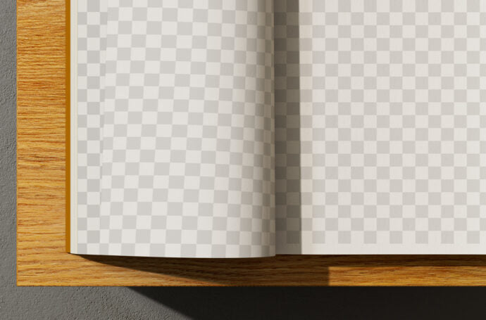 Close-Up Book Mockup for Marketing and Design Purposes