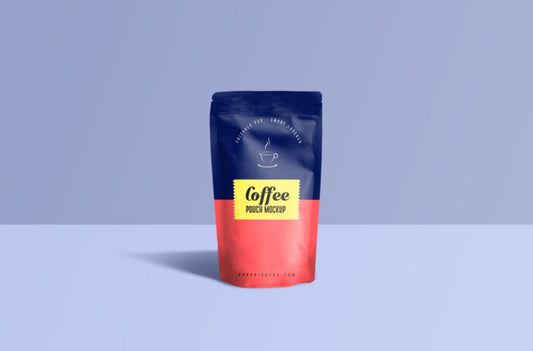 Coffee Pouch Packaging Mockup Template