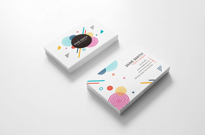 Collection of Business Card Branding Mockups