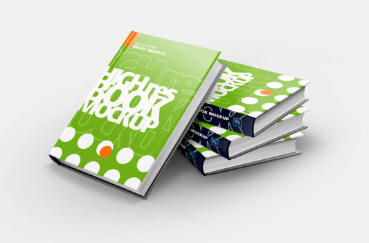 Collection of Hardcover Book Mockups