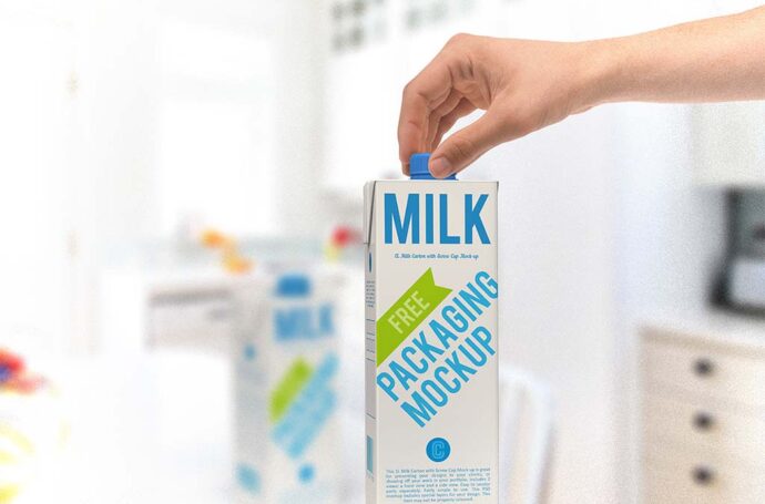 Collection of Milk Carton Packaging Mockups