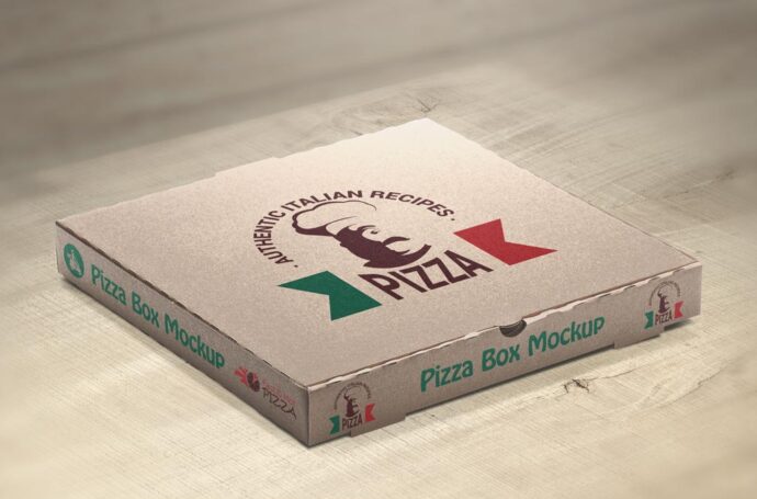 Collection of Pizza Box Mockup Templates