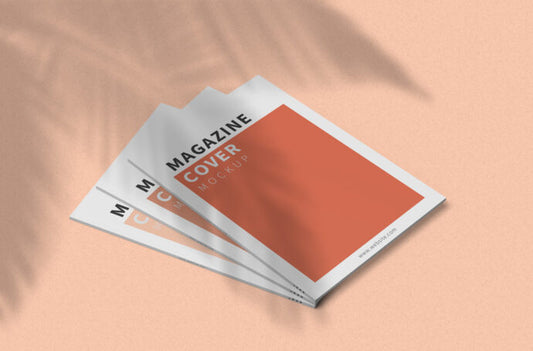 Create a Mockup of Three Magazines