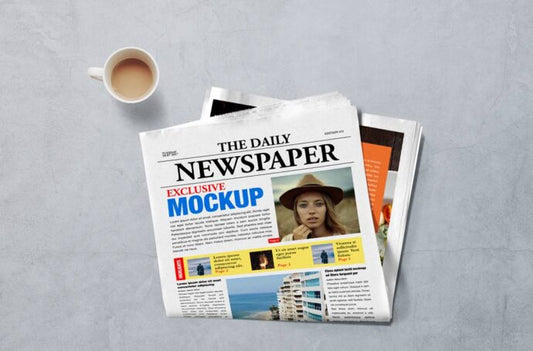 Create a Mockup of a Newspaper Front Page