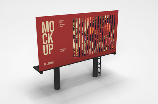 Create a Realistic 3D Road Billboard Mockup