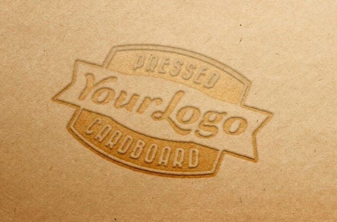 Create a Realistic Mockup of Your Logo on Cardboard