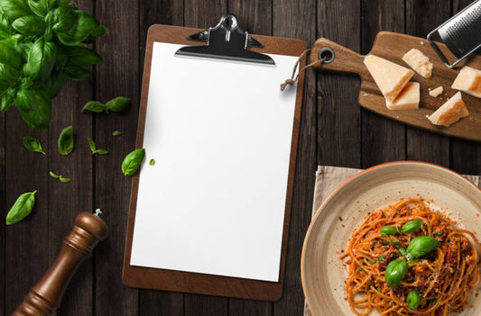 Creating a Mockup for a Restaurant Menu