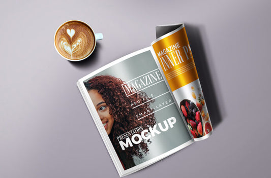 Cup Mockup Magazine Template