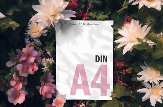 Flower Mockup Poster: A Stunning Visual Display