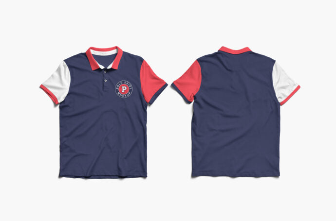 Front and Back Polo Shirt Mockup for Product Display