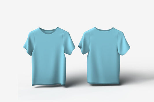 Front and Back T-Shirt Mockup Design