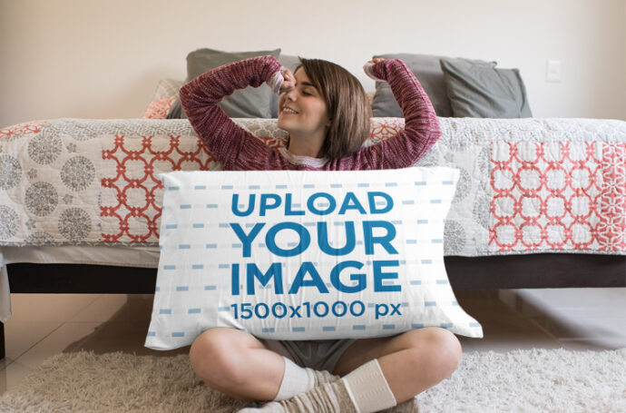 Generate Mockups of Girls with Pillows