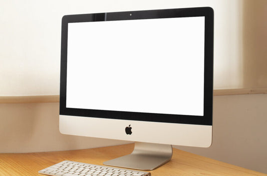 Generate Mockups of iMac on a Wooden Desk