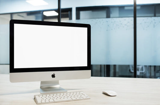 Generate Office Mockups with an iMac in this Generator