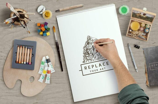 Generate Realistic Scenes with Art Equipment Mockup Generator