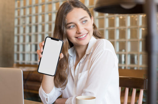 Generate iPhone Mockups with Young Woman