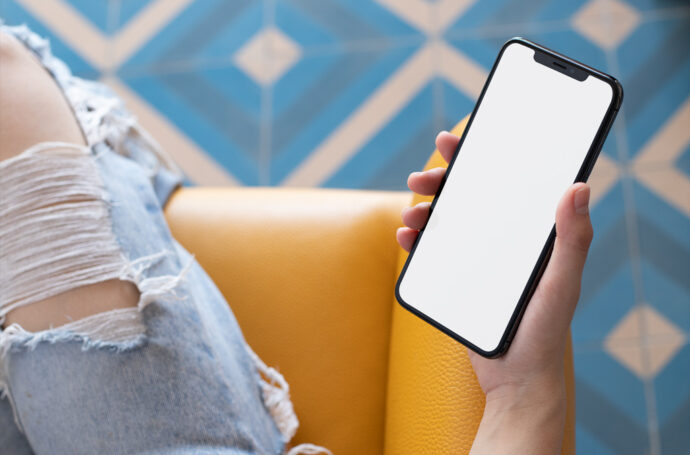 Generate iPhone Mockups with a Girl Holding It