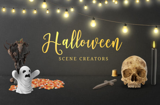 Get a Free Bundle of Halloween Scene Creator Mockups