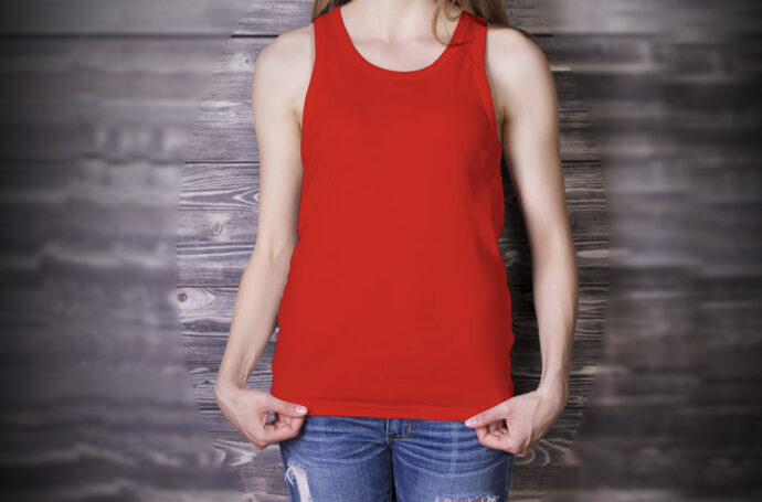 Girl Tank Top Mockup Template