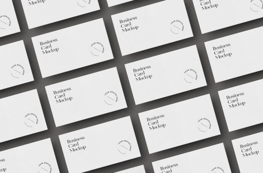 Grid Mockup for Business Cards