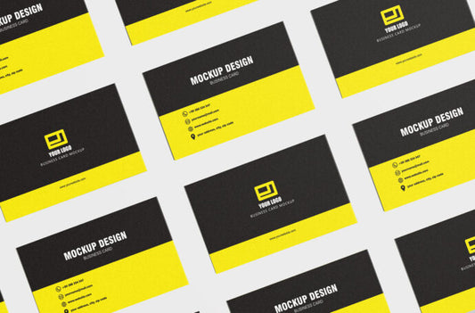 Grid Mockup for Business Cards