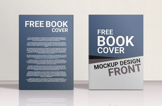 Hardcover Book Mockup for Front and Back Cover